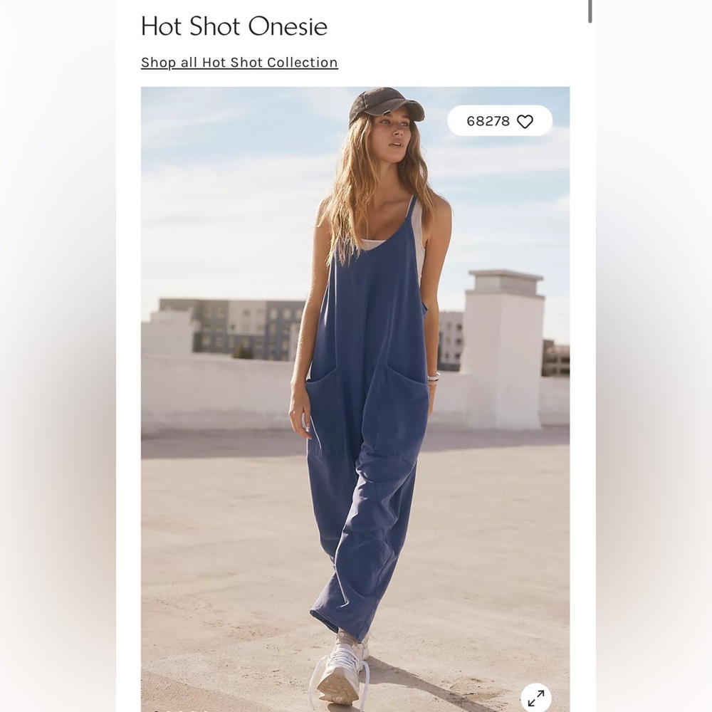 Free People Hot Shot Onesie overalls
